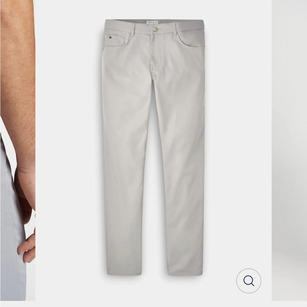 Peter Millar eb66 Performance Five Pocket Pant in Grey Gale Color - Picture 4 of 10